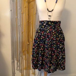Retro skirt with pockets